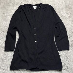 Croft & Barrow Women's Black Knit Cardigan